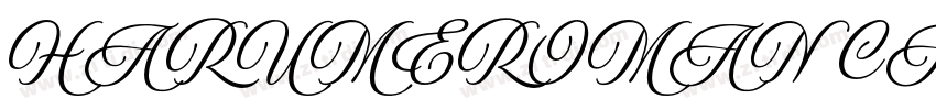 HarumeRoman Calligra字体转换